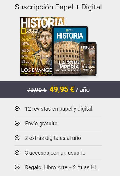Suscripción a la revista Historia en papel y digital